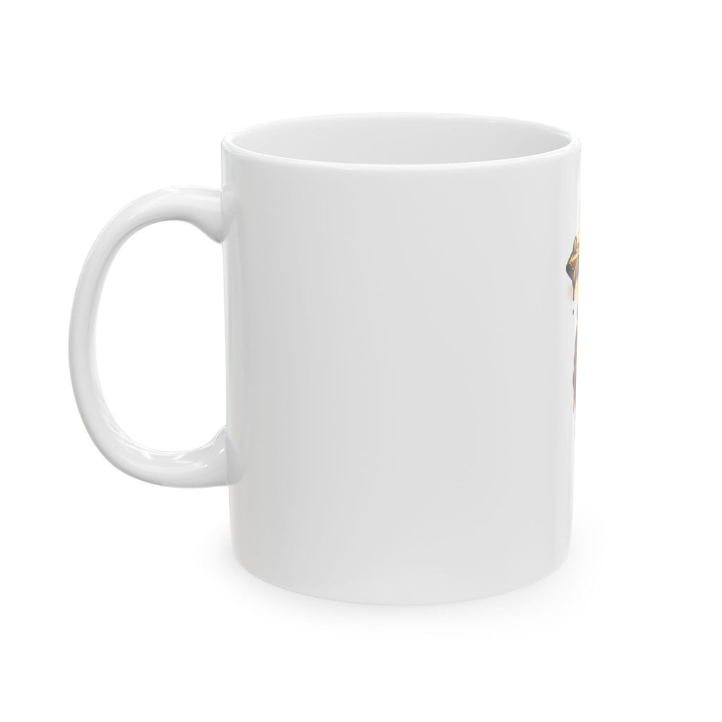 Cross Daily Ceramic Mug — "Pick Up Your Cross" Christian Reminder (11oz, 15oz)