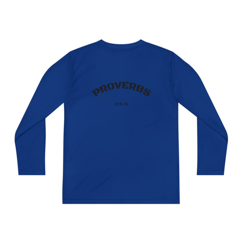 Proverbs 3:5-6 Youth Long Sleeve Tee