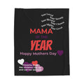 Velveteen Plush Blanket — 'What Moms Deserve' Sentimental Mother's Day Throw