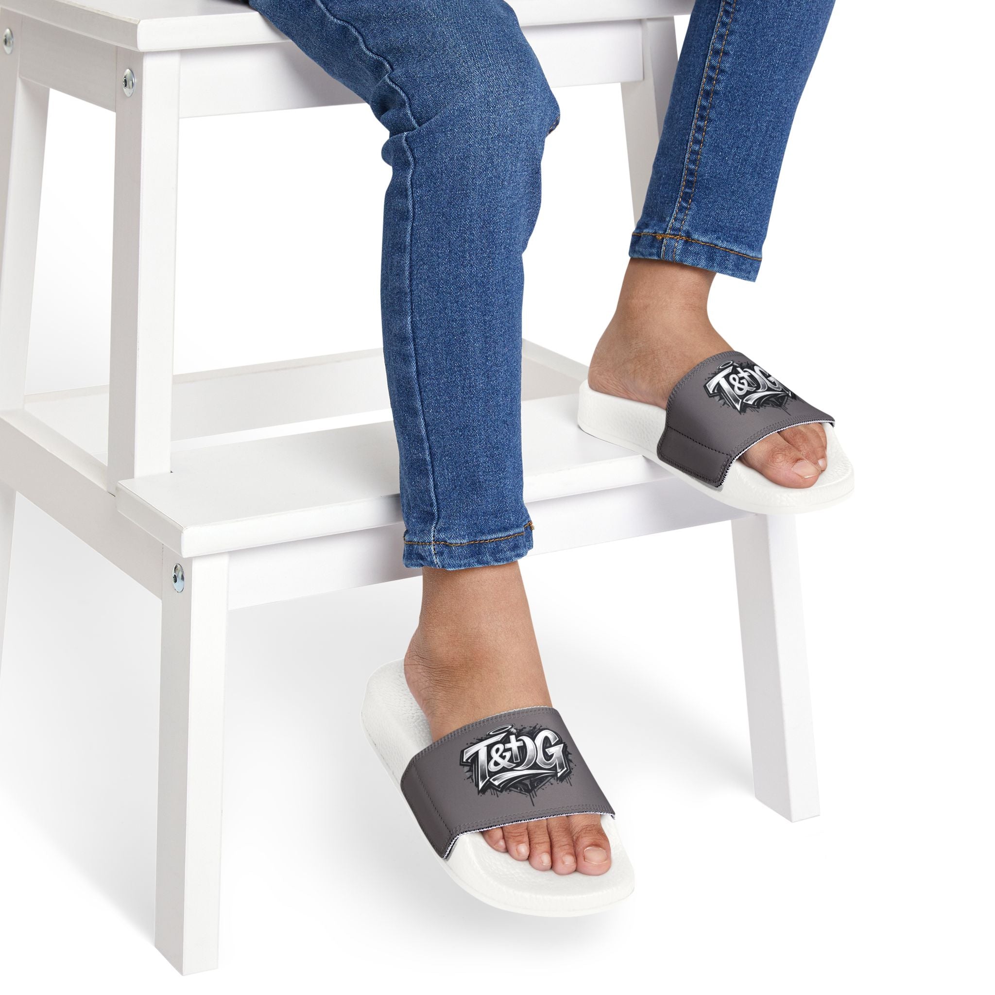 Faith Walk Youth Sandals (white sole)